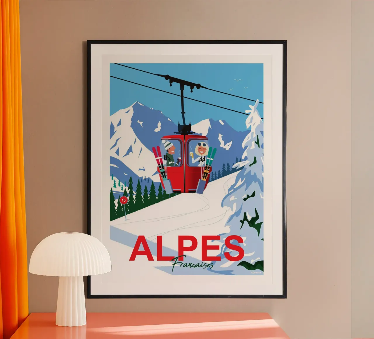 Alpi francesi carta hahnemühle da Raphaël Delerue