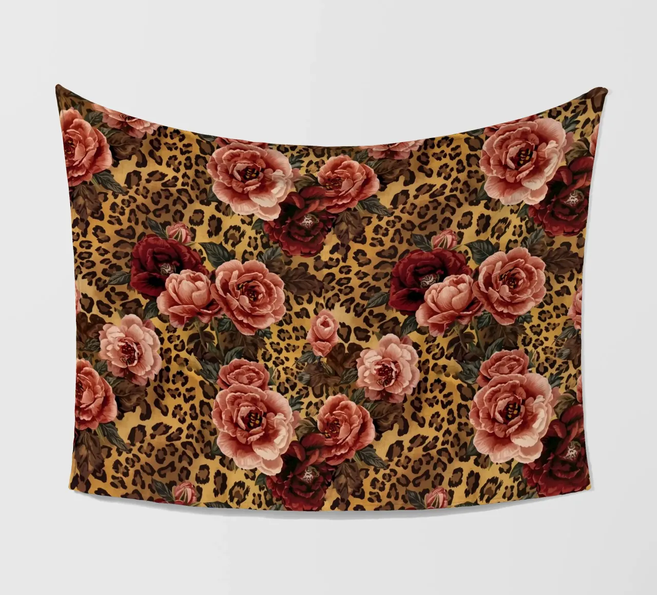 Leopard Rose Pattern coperta in pile da AzStore11
