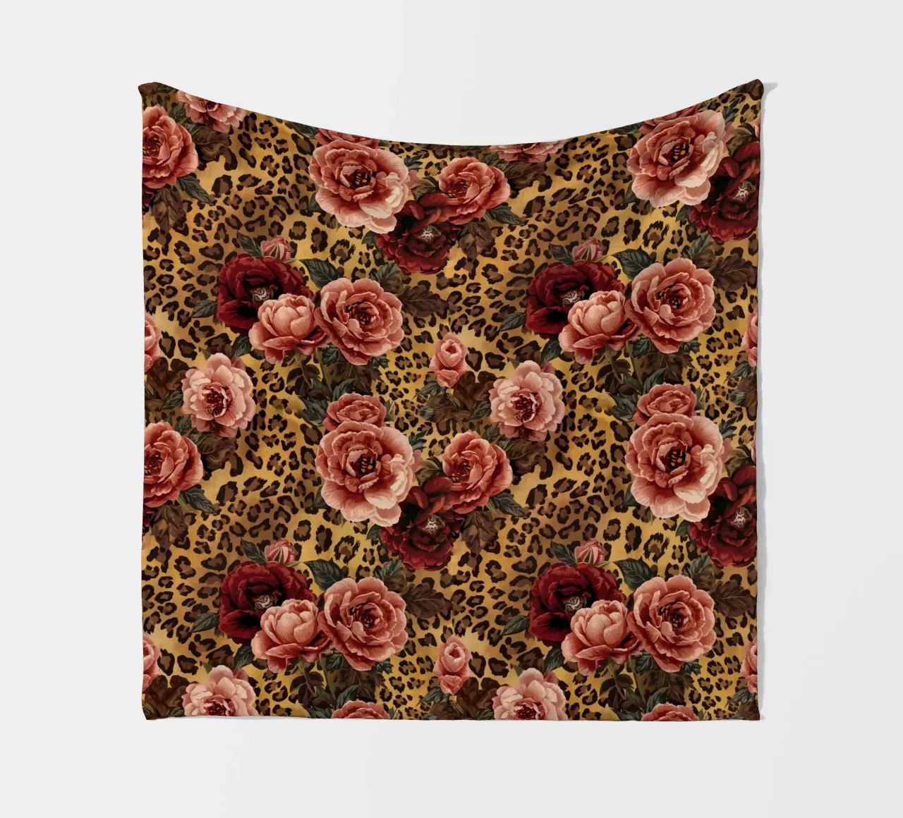 Leopard Rose Pattern coperta in pile da AzStore11