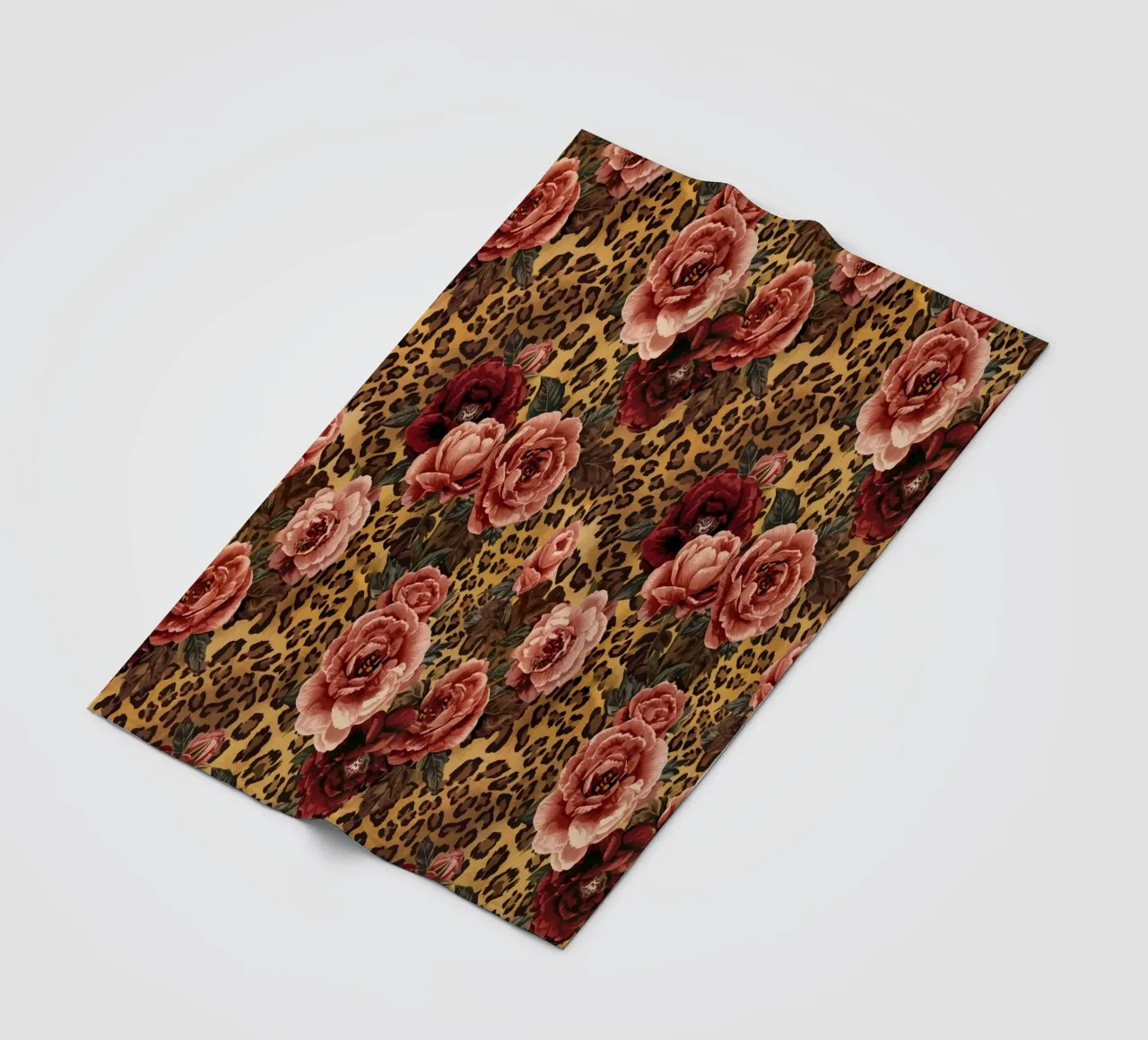 Leopard Rose Pattern coperta in pile da AzStore11