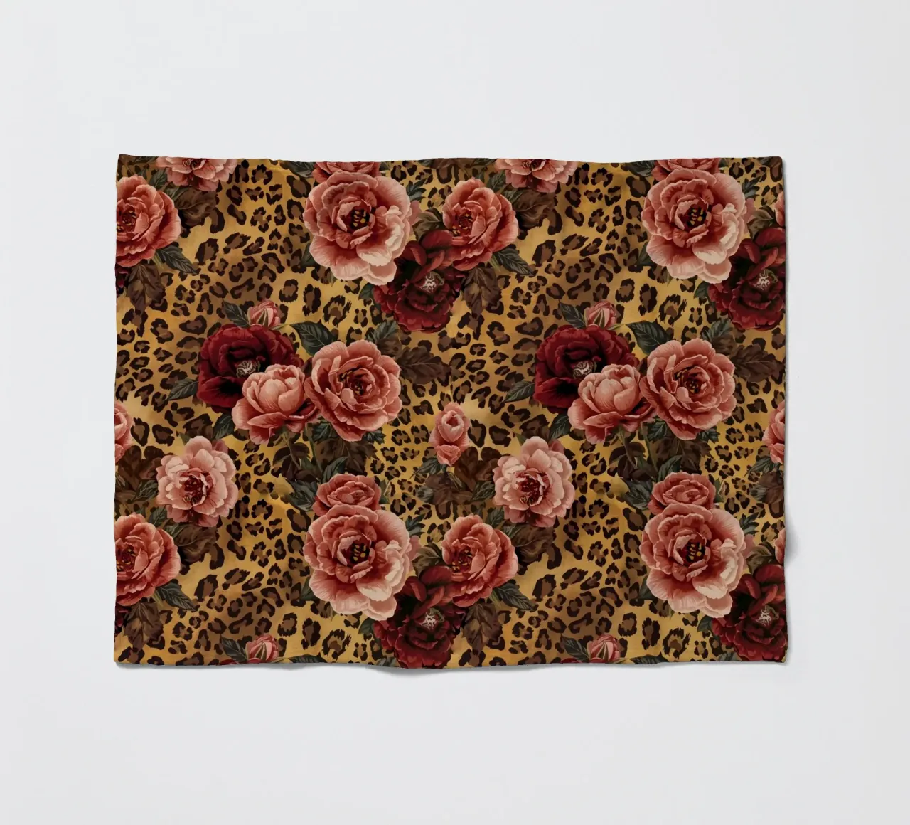 Leopard Rose Pattern coperta in pile da AzStore11