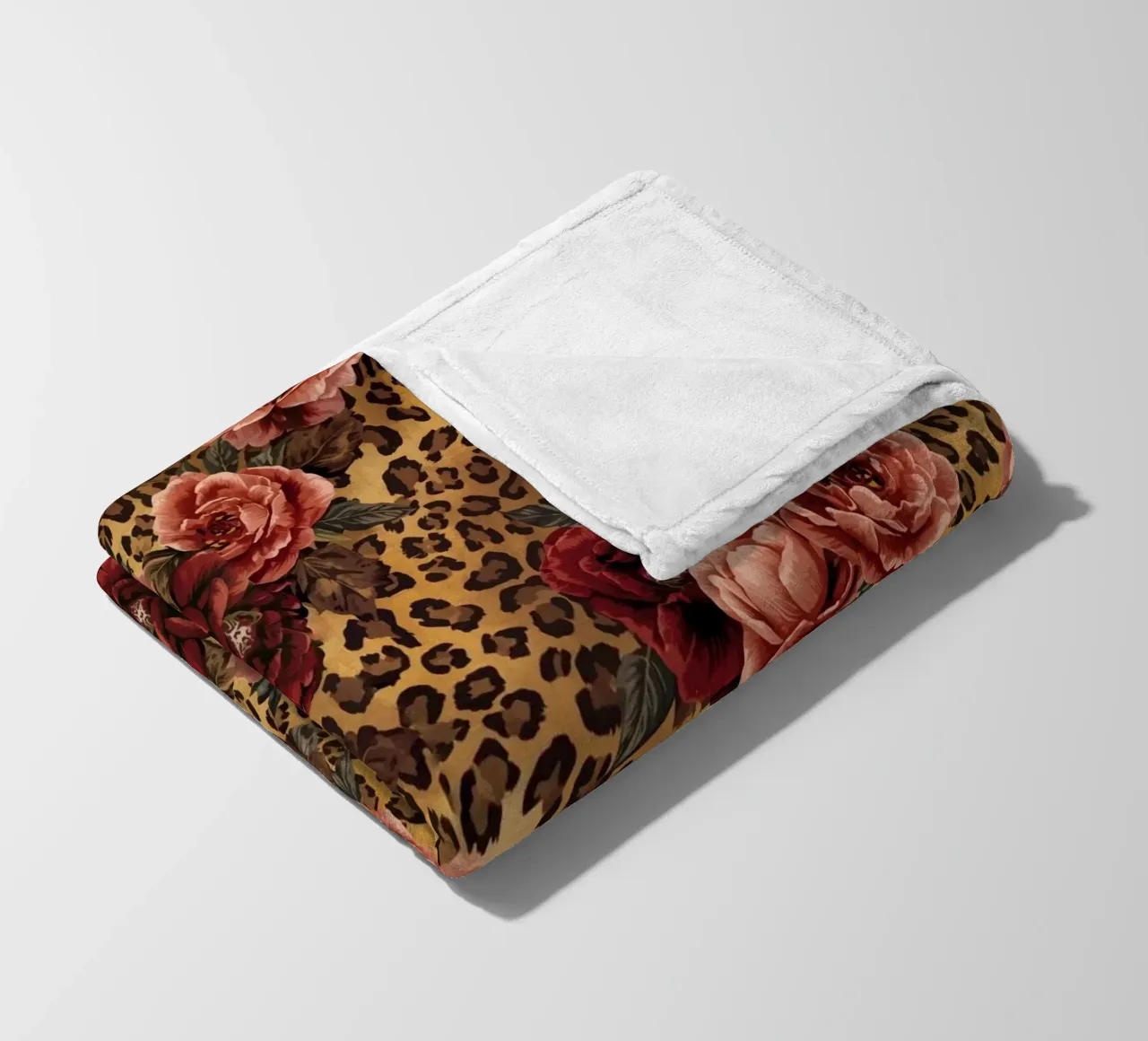 Leopard Rose Pattern coperta in pile da AzStore11