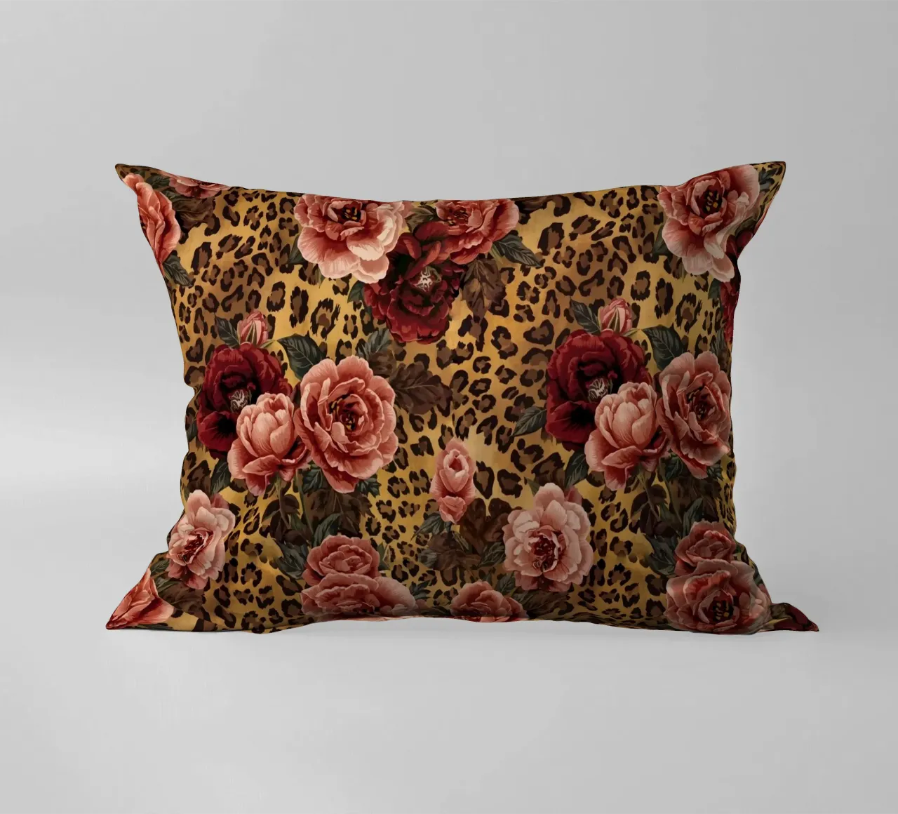 Leopard Rose Pattern kussen van AzStore11