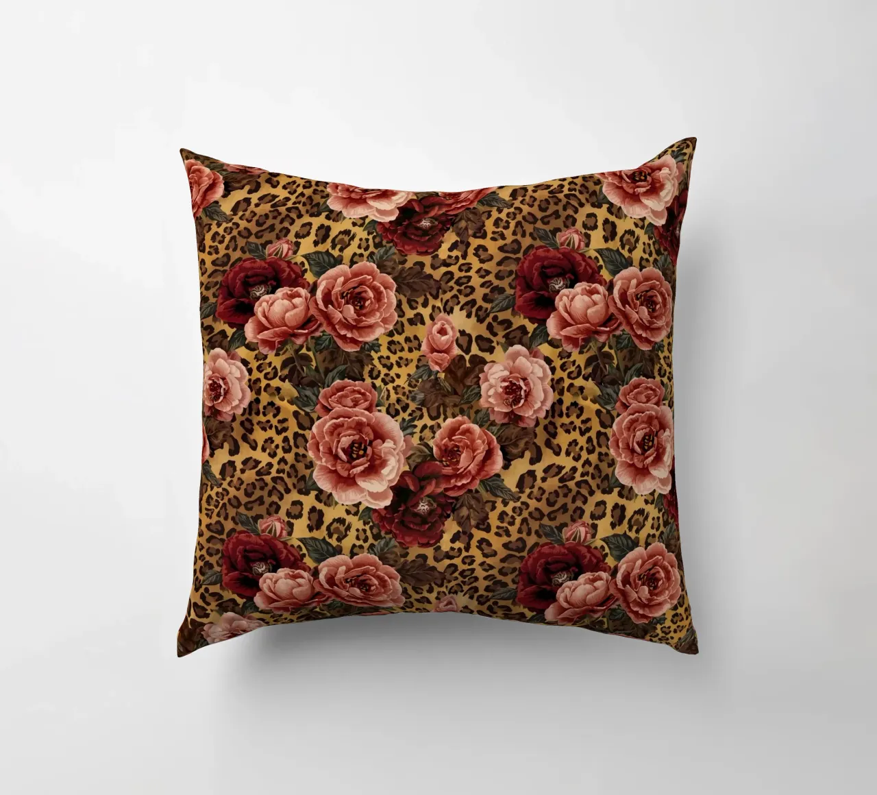Leopard Rose Pattern cuscino da AzStore11