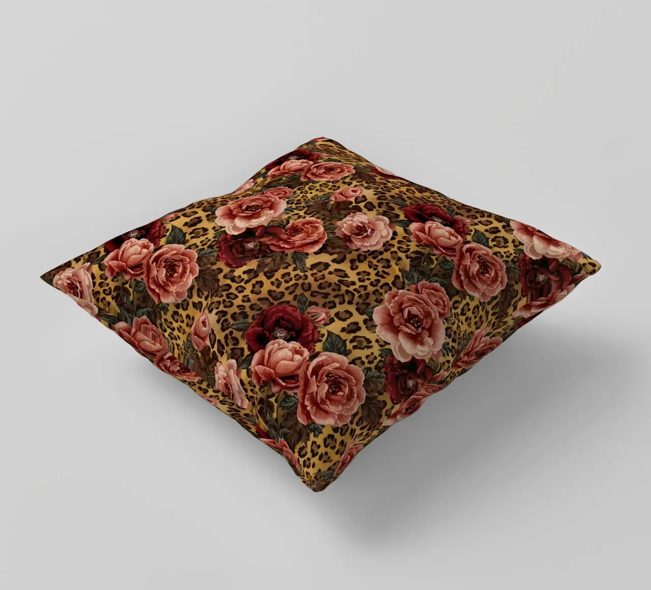 Leopard Rose Pattern cuscino da AzStore11