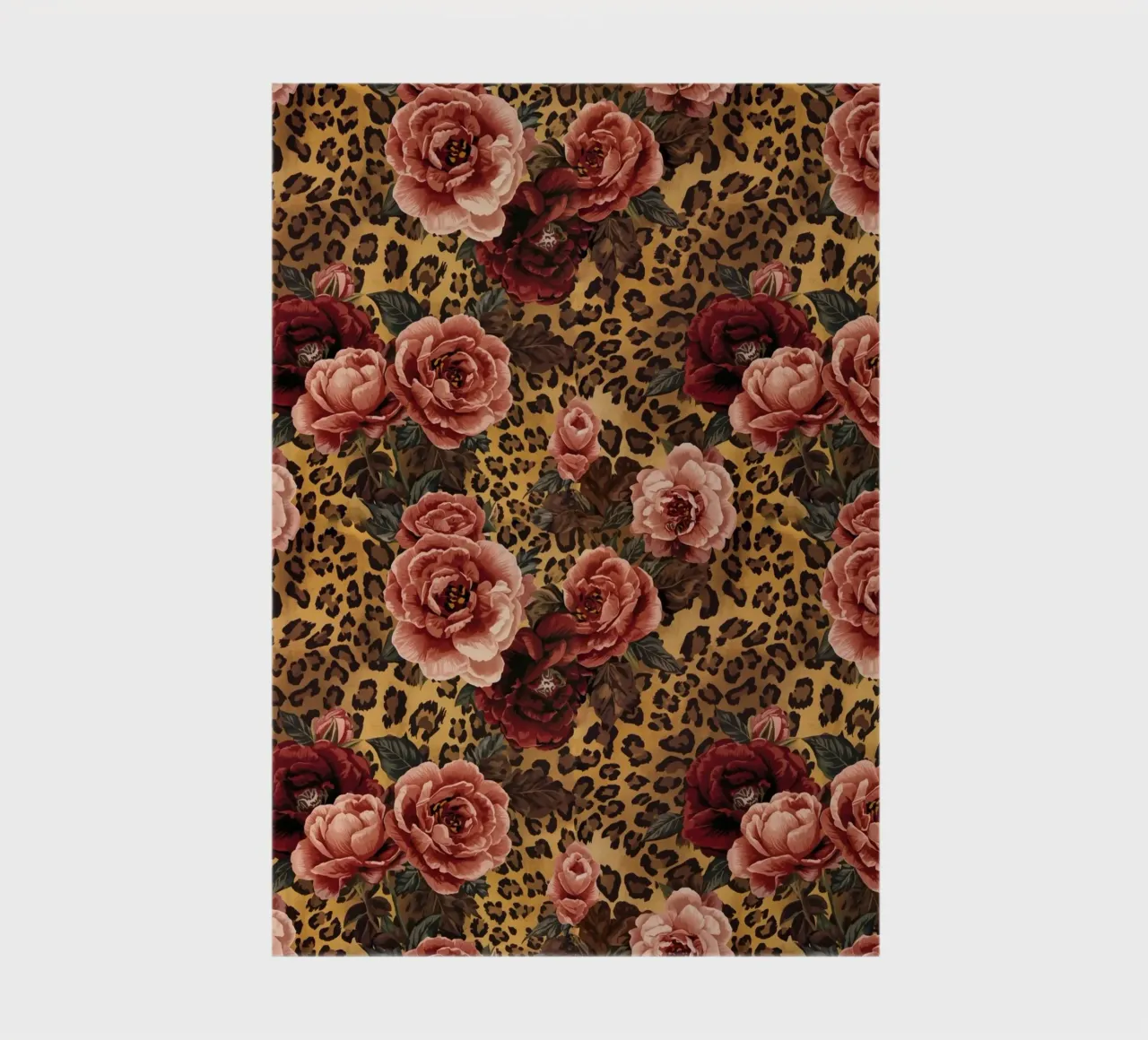 Leopard Rose Pattern notebook by AzStore11