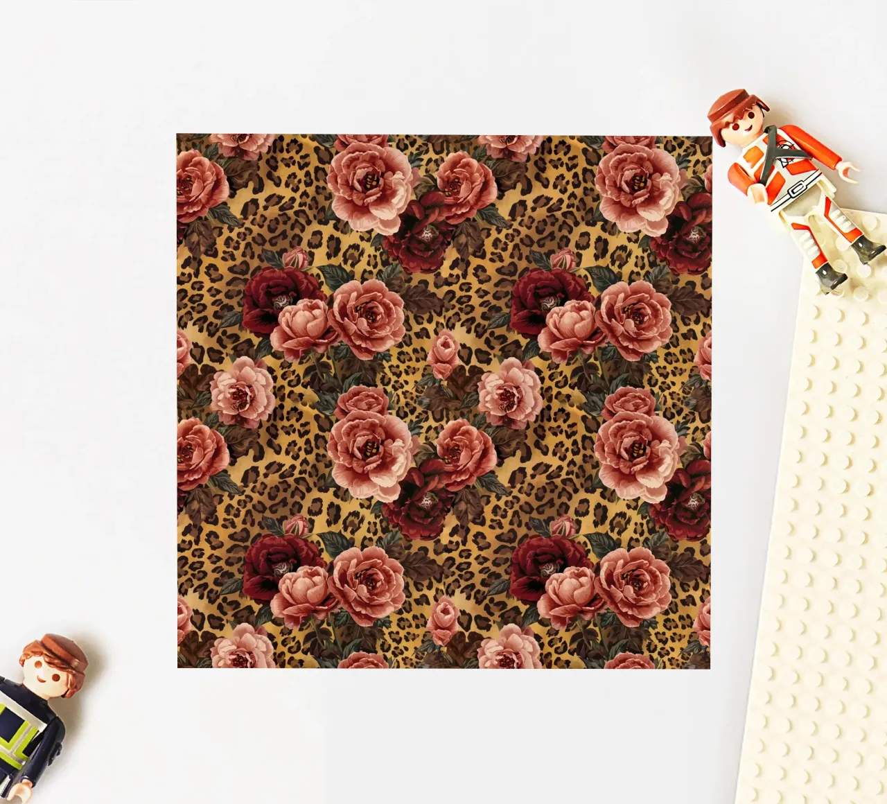 Leopard Rose Pattern sticker by AzStore11