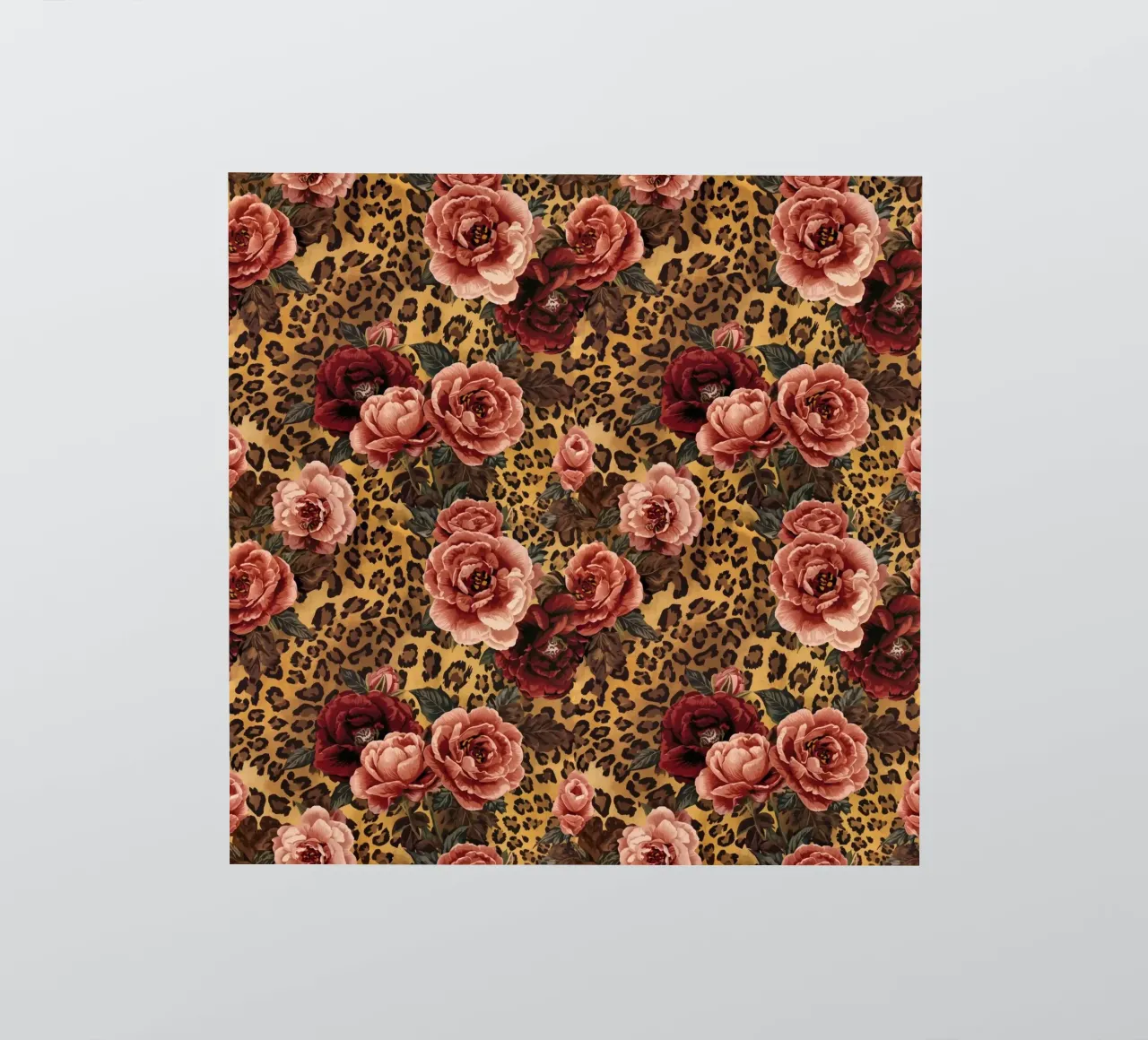 Leopard Rose Pattern sticker by AzStore11