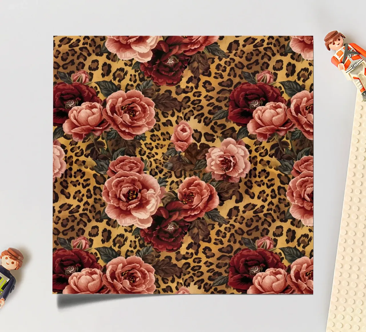 Leopard Rose Pattern stickervel van AzStore11