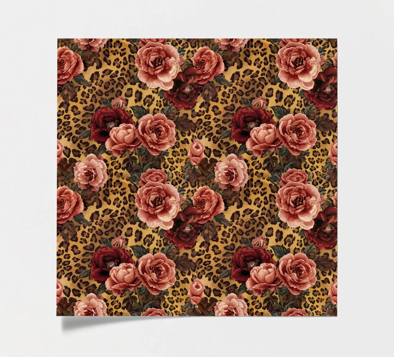 Leopard Rose Pattern stickervel van AzStore11