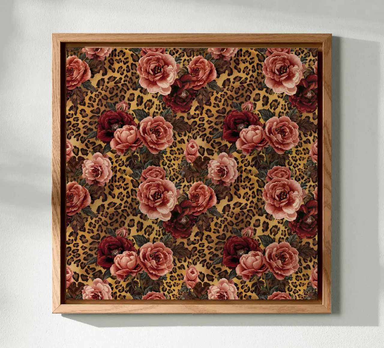 Leopard Rose Pattern alluminio dibond da AzStore11