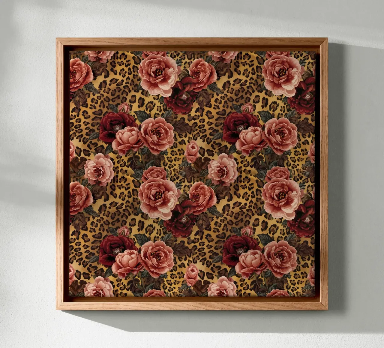 Leopard Rose Pattern canvas by AzStore11