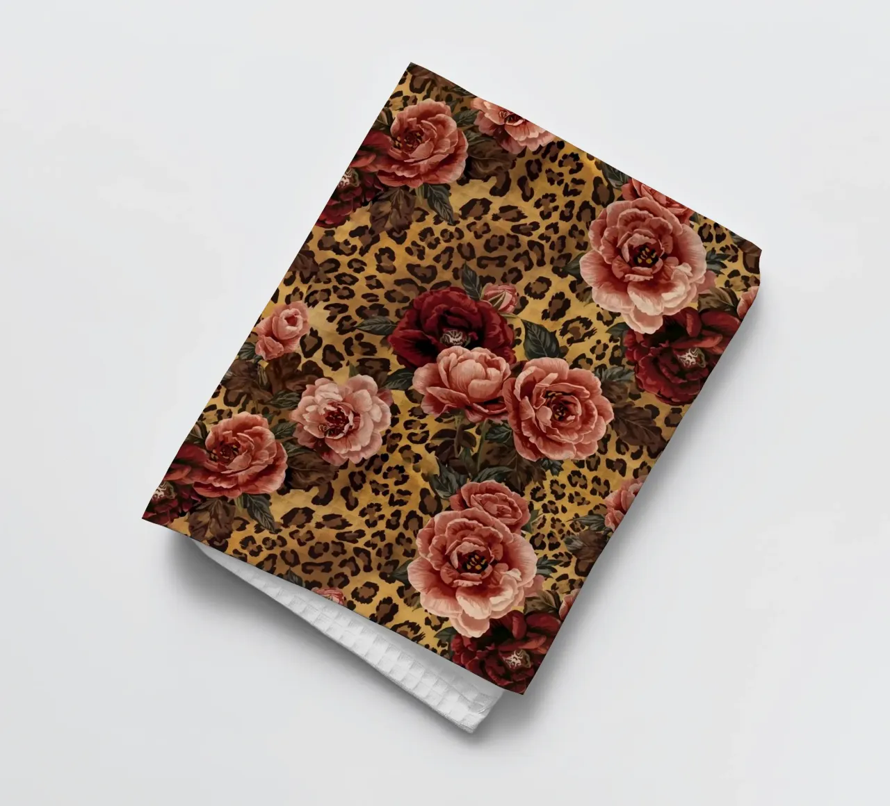 Leopard Rose Pattern canovaccio da cucina da AzStore11