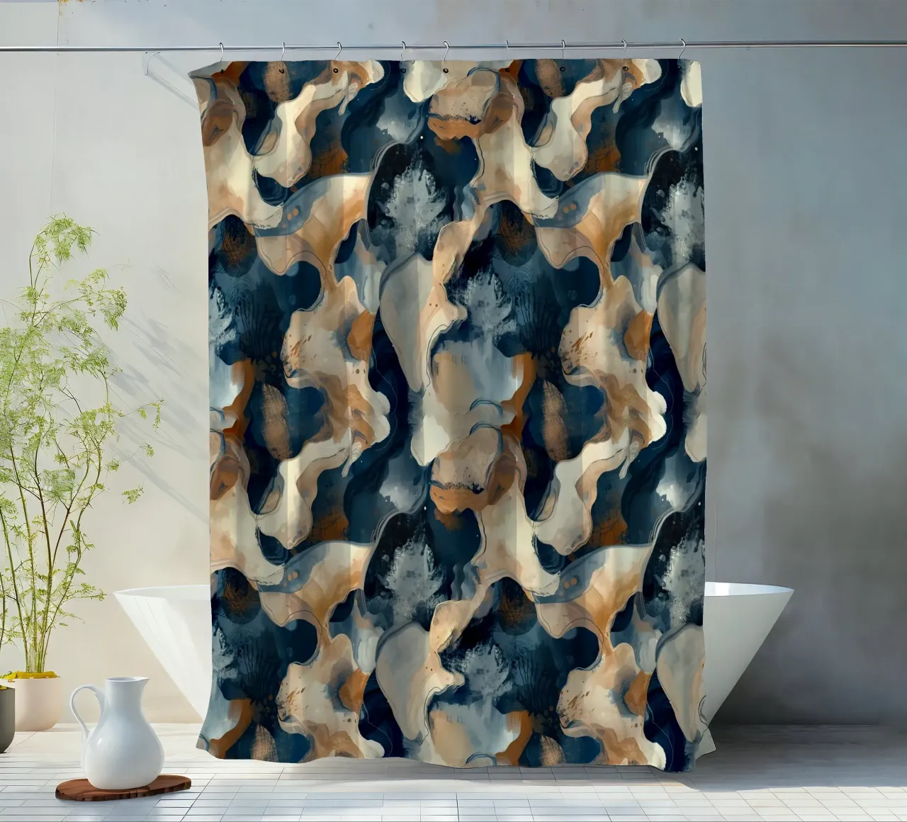 Abstract Camo Pattern tenda da doccia da AzStore11