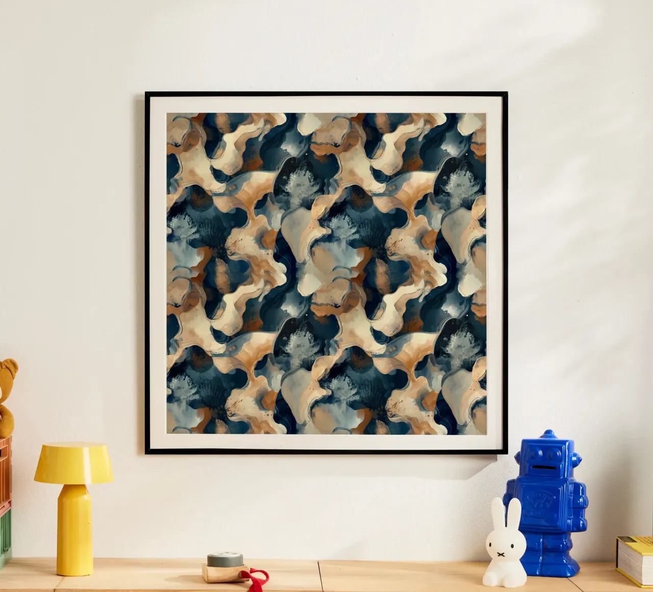 Abstract Camo Pattern carta hahnemühle da AzStore11