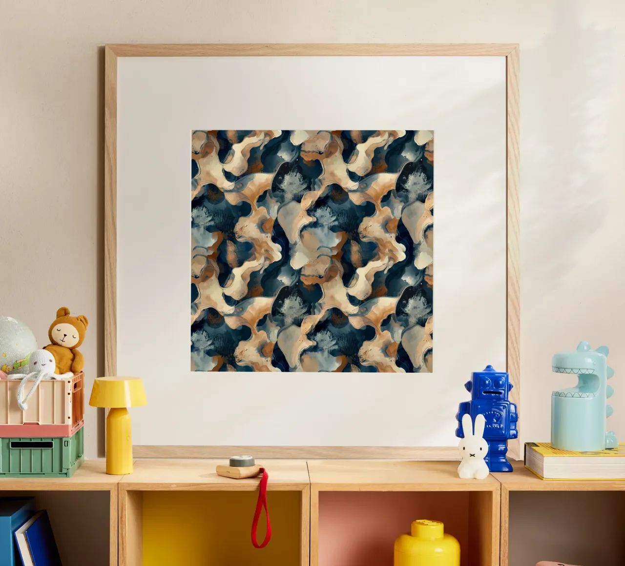 Abstract Camo Pattern carta hahnemühle da AzStore11