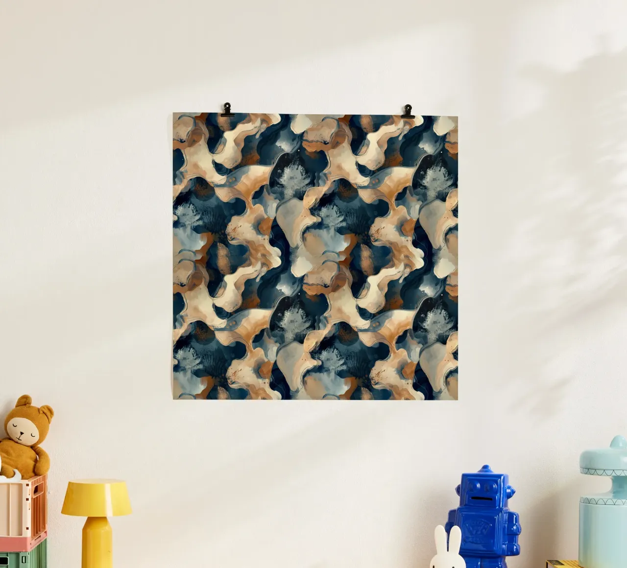 Abstract Camo Pattern carta hahnemühle da AzStore11