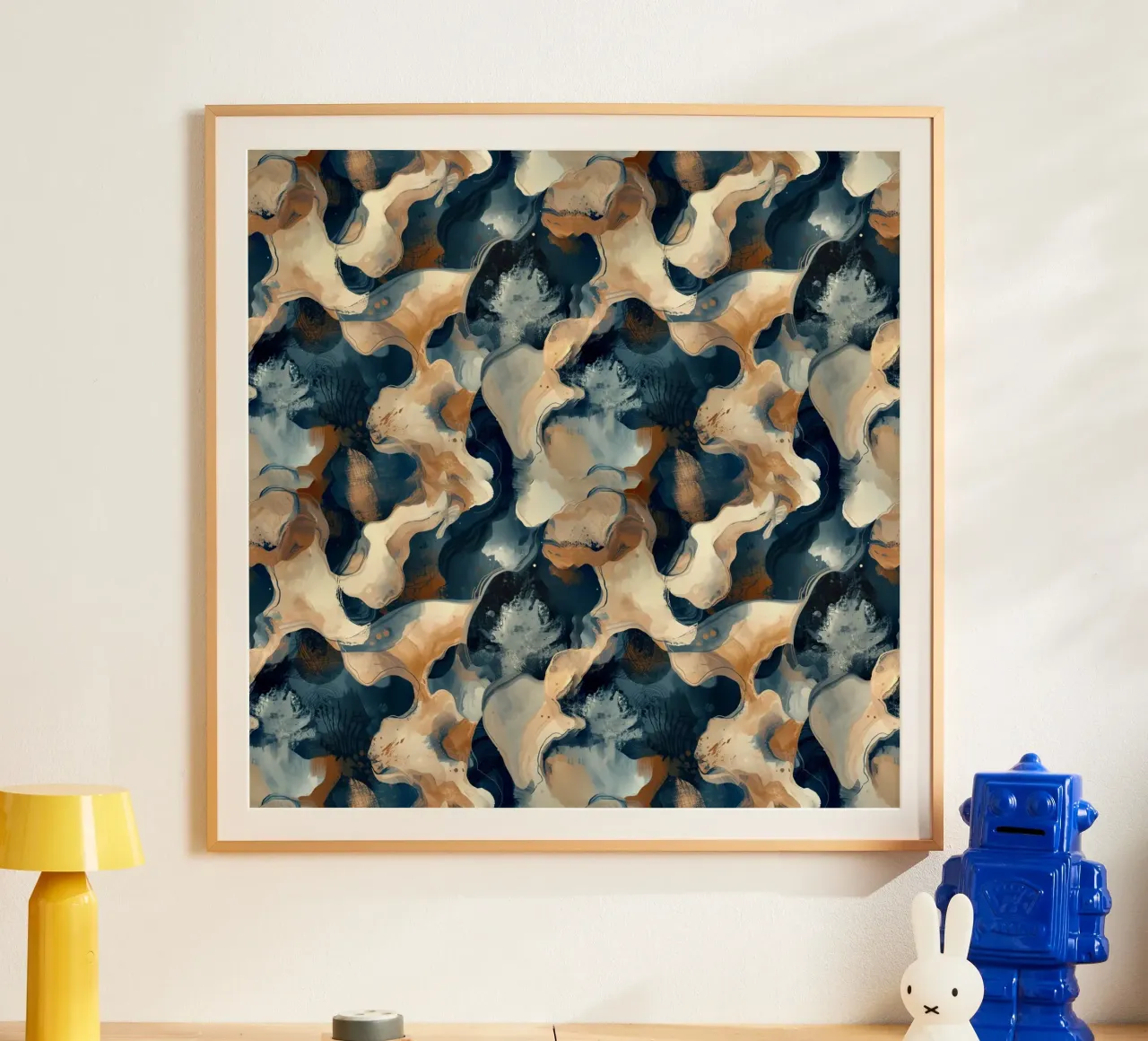 Abstract Camo Pattern carta hahnemühle da AzStore11