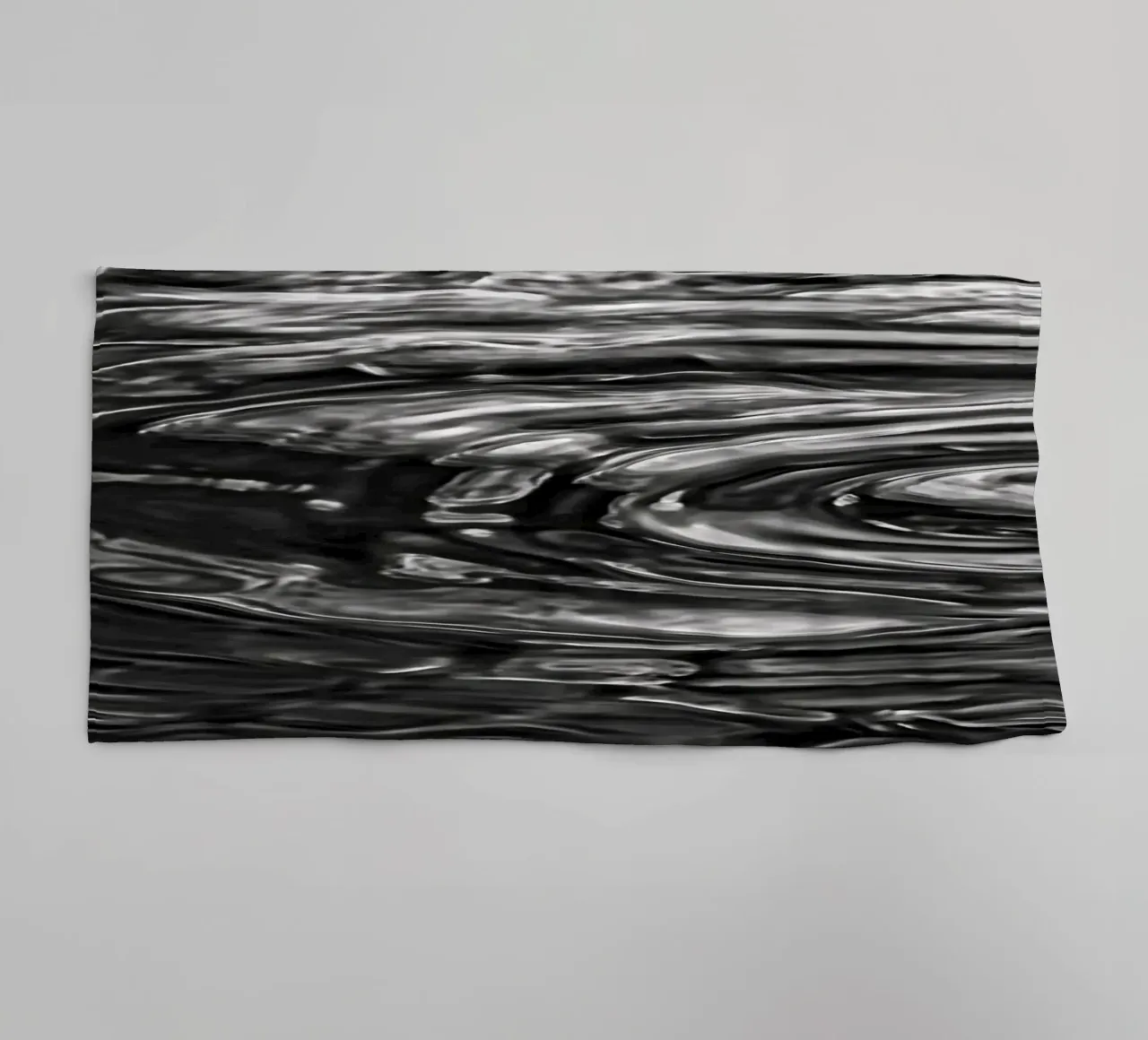 Liquid skeleton - Abstract water structure towel by Romy Mueller Waterworld