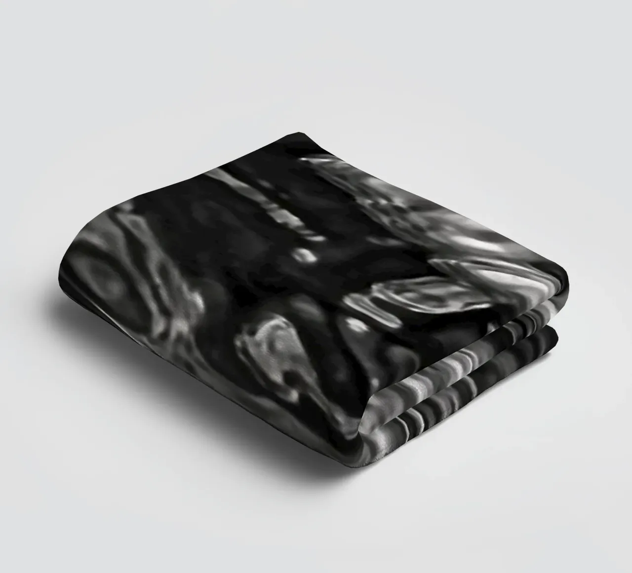 Liquid skeleton - Abstract water structure towel by Romy Mueller Waterworld