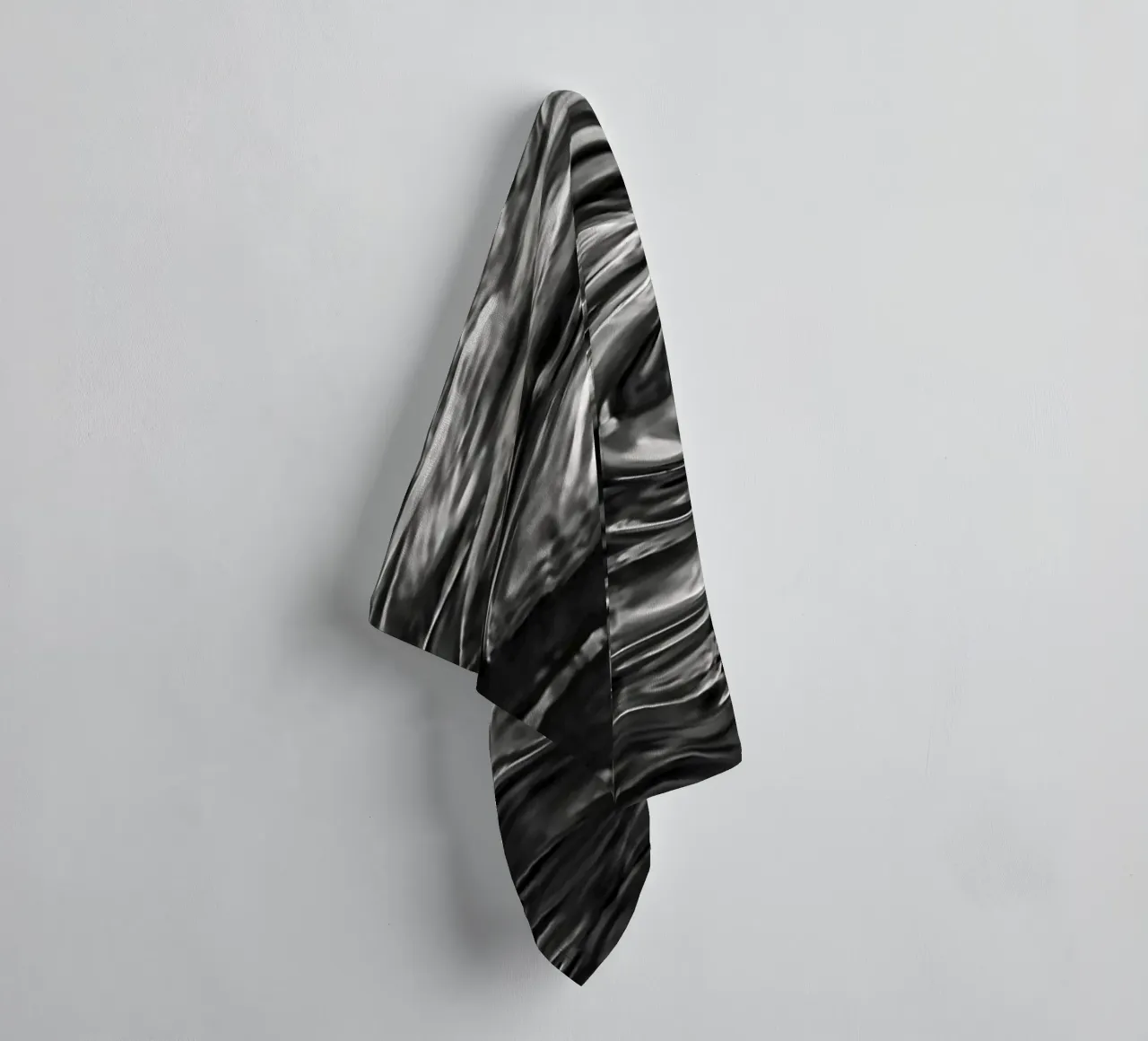 Liquid skeleton - Abstract water structure towel by Romy Mueller Waterworld