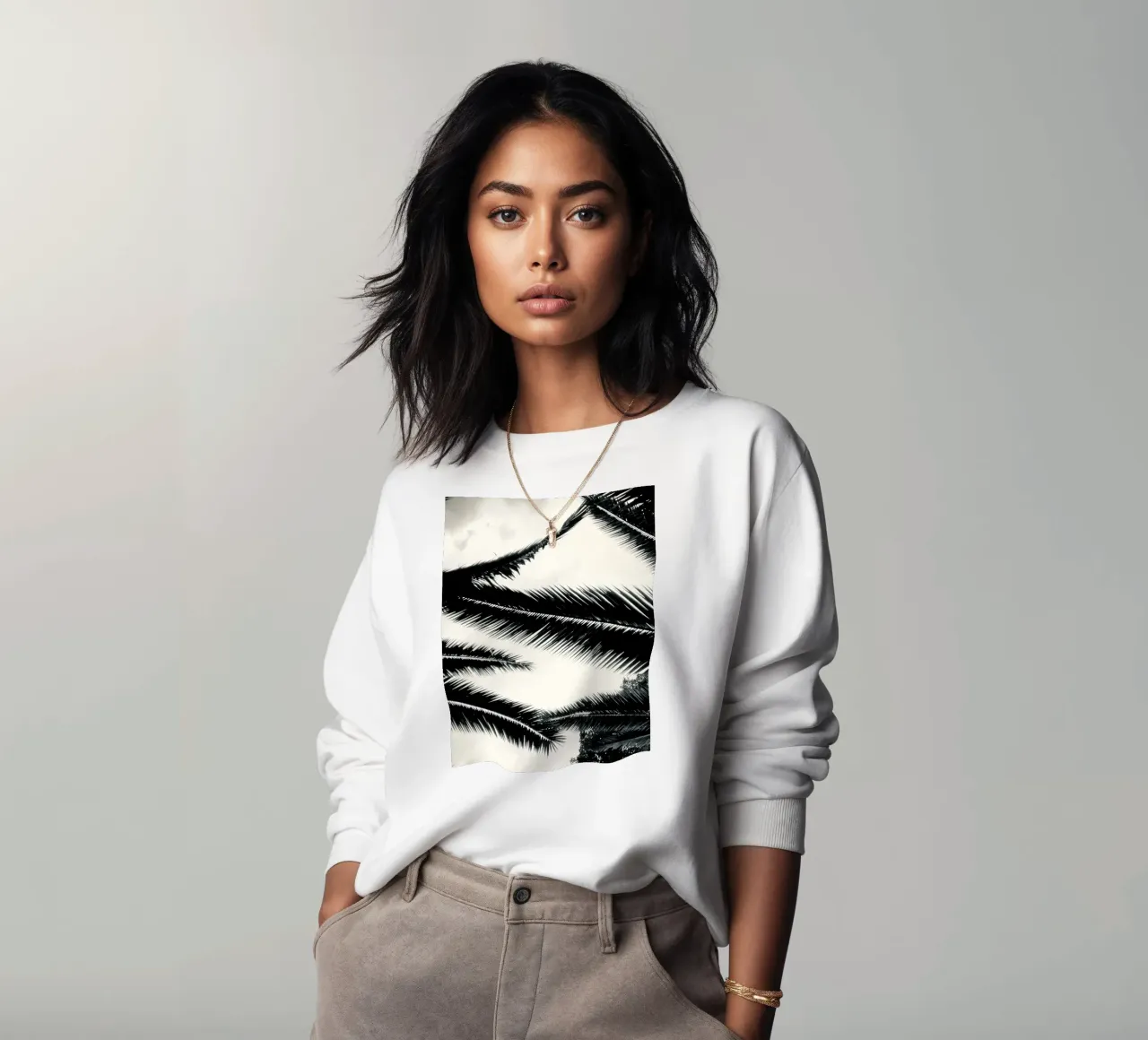 Ombre di palma felpa da JUNIQERIN photography by Dorothea Baur