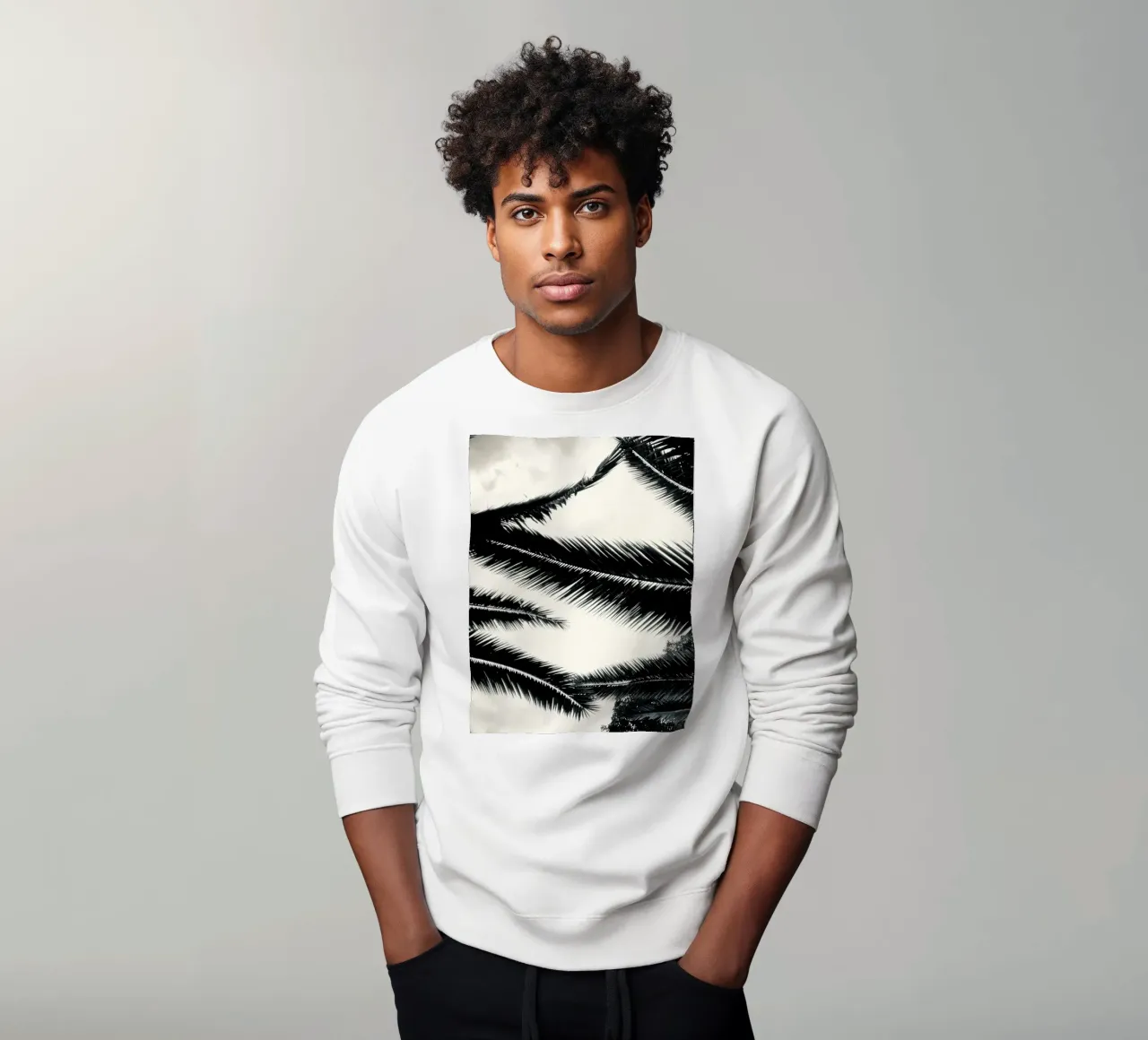 Ombre di palma felpa da JUNIQERIN photography by Dorothea Baur