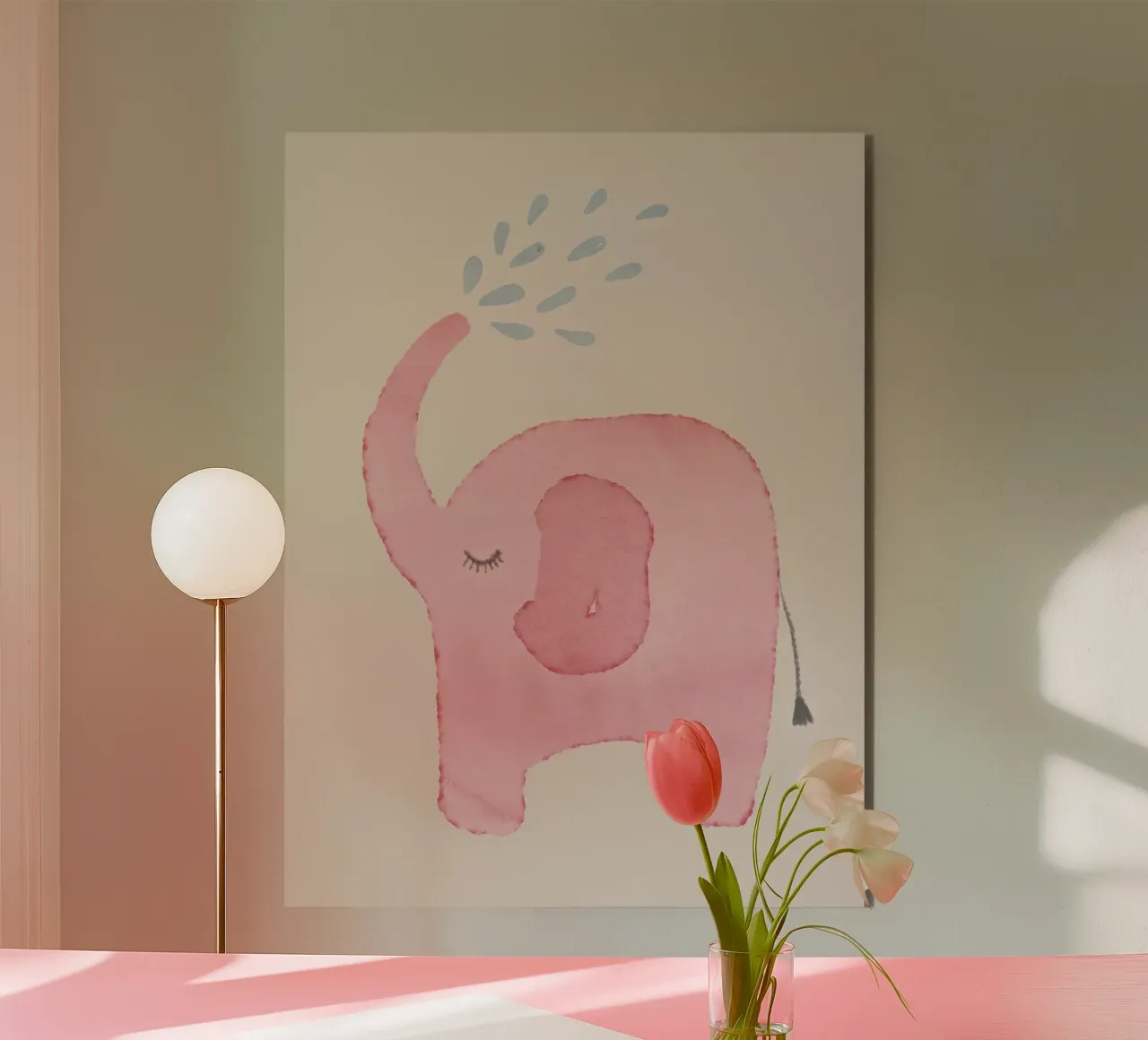 Pink Elephant forex plate by Indigo Rain