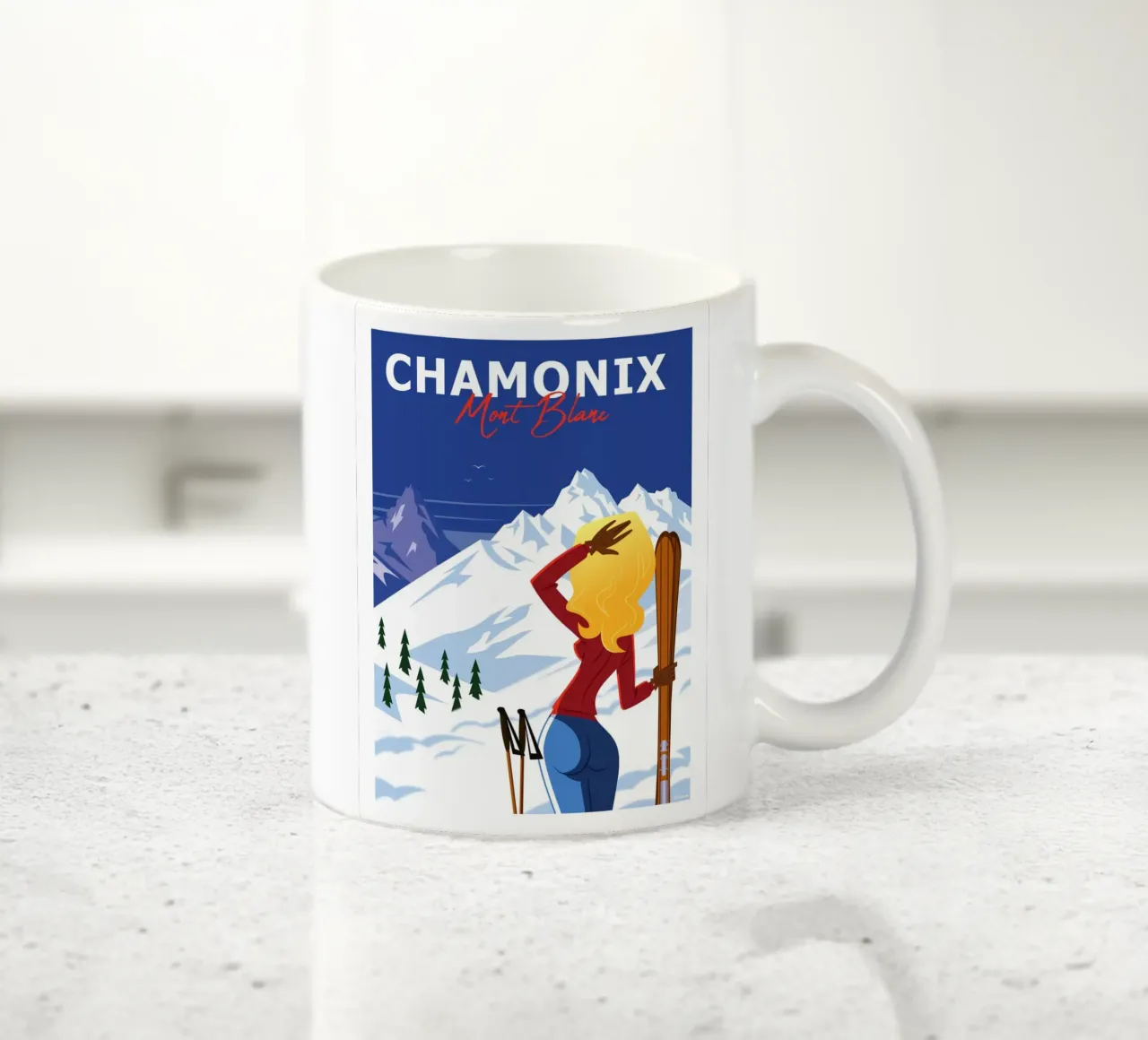 Chamonix Monte Bianco tazza in ceramica da Raphaël Delerue