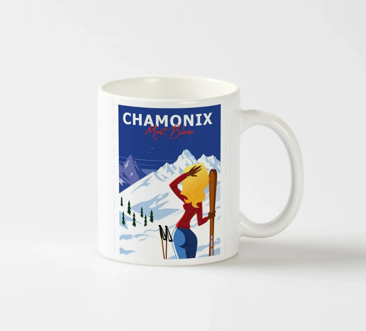Chamonix Monte Bianco tazza in ceramica da Raphaël Delerue
