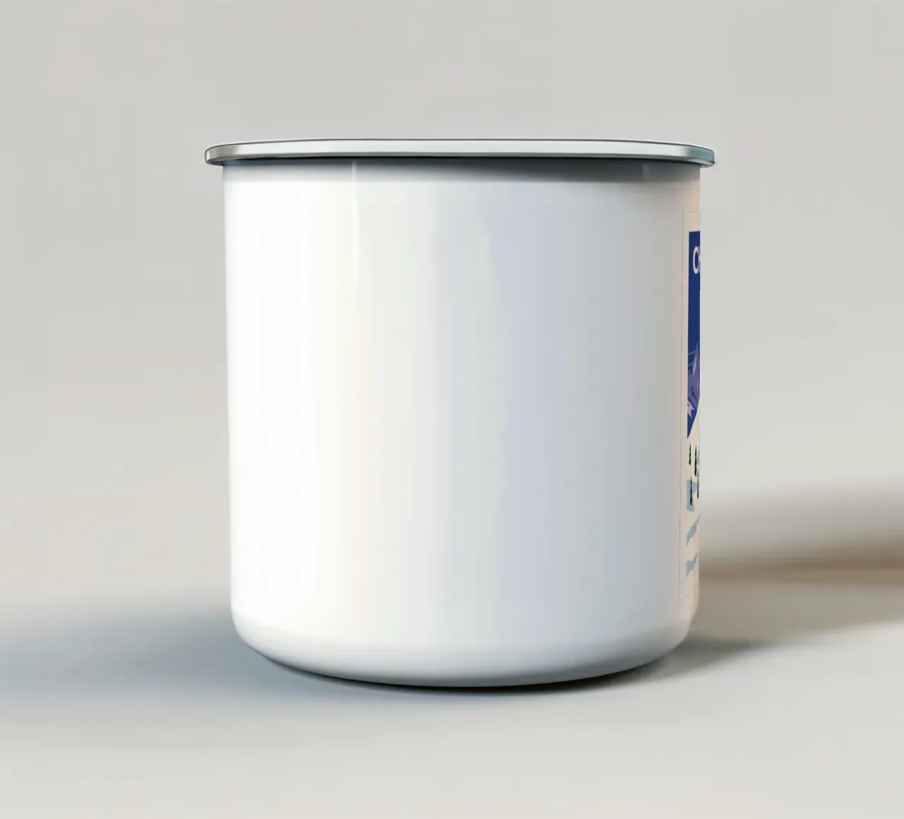 Chamonix Monte Bianco tazza in smalto da Raphaël Delerue