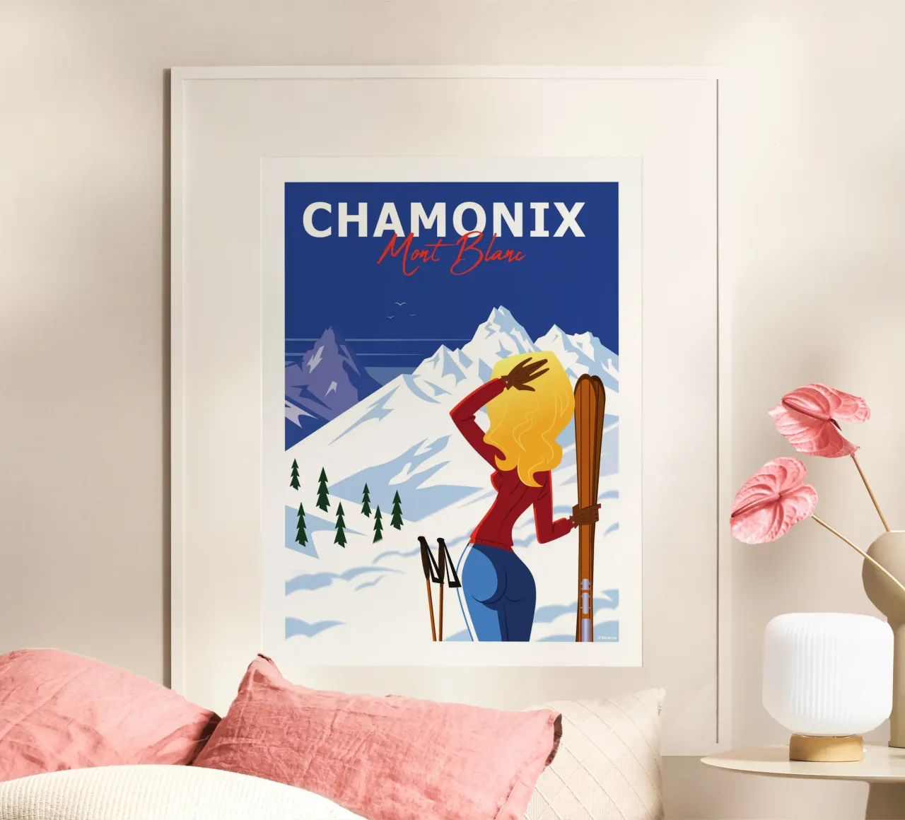 Chamonix Monte Bianco carta hahnemühle da Raphaël Delerue