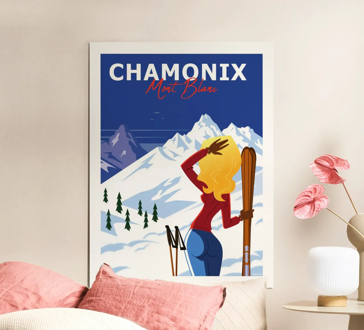 Chamonix Monte Bianco carta hahnemühle da Raphaël Delerue