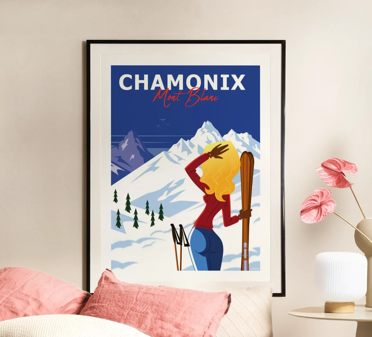 Chamonix Monte Bianco carta hahnemühle da Raphaël Delerue