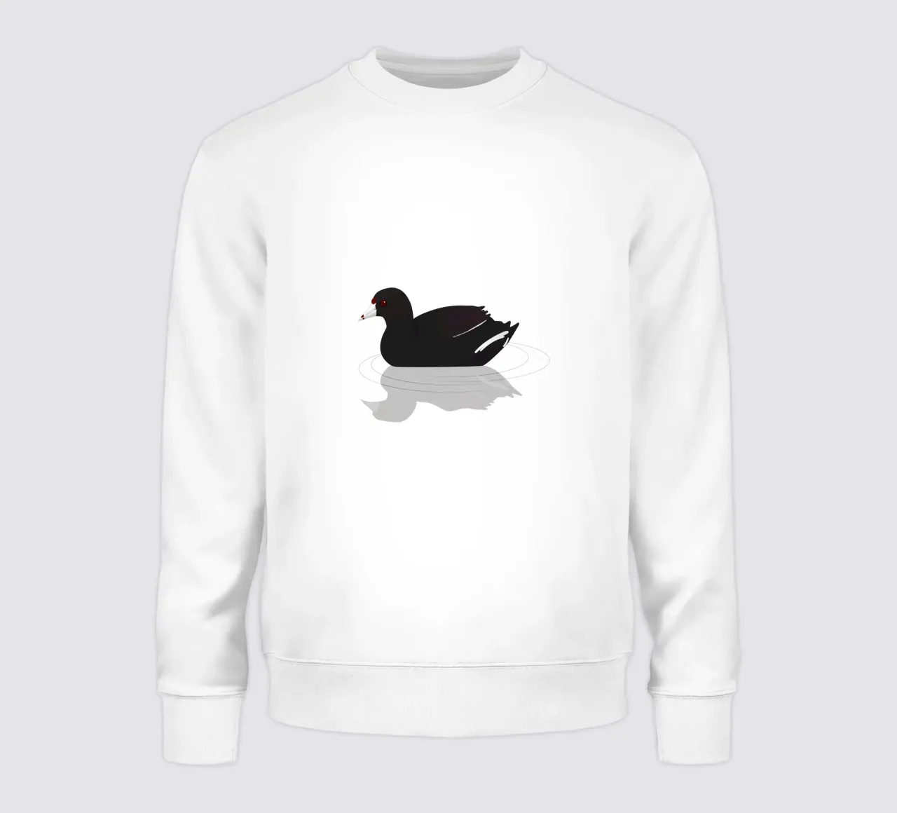 An American coot or mud hen sweatshirt by BwiseLizzy