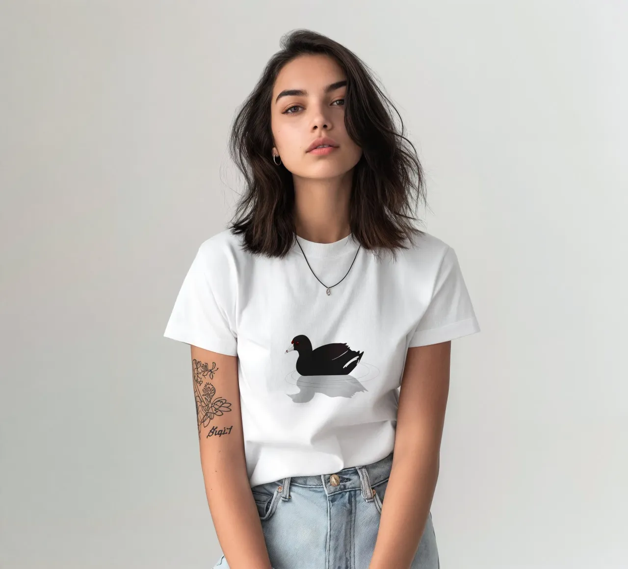 An American coot or mud hen t-shirt by BwiseLizzy