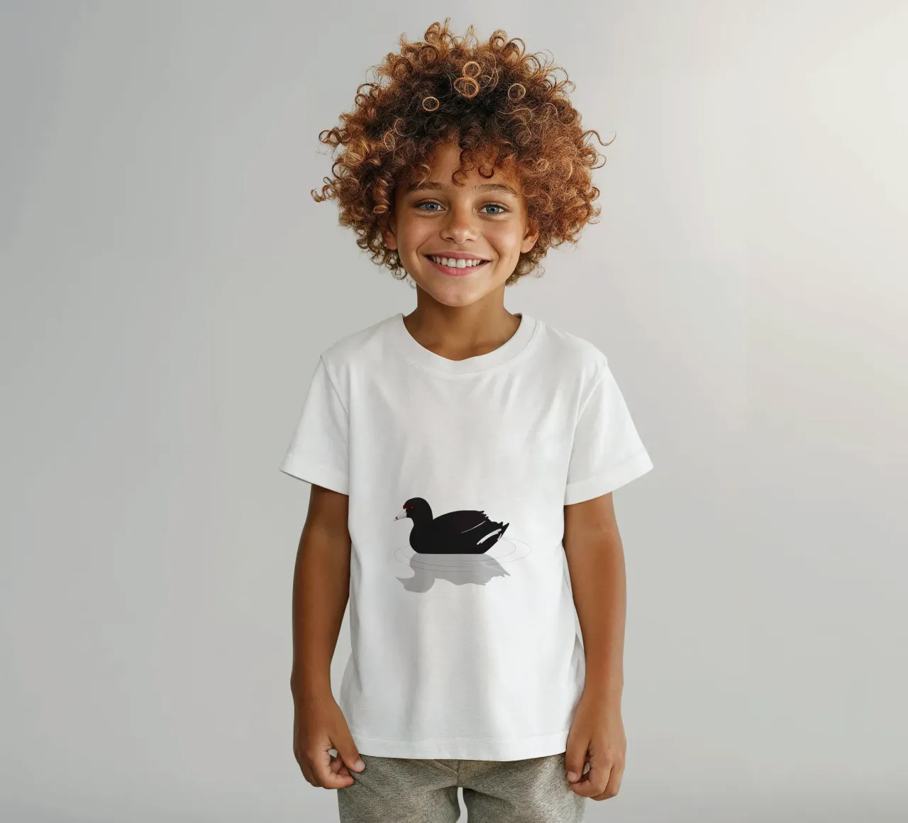 An American coot or mud hen kids t-shirt by BwiseLizzy