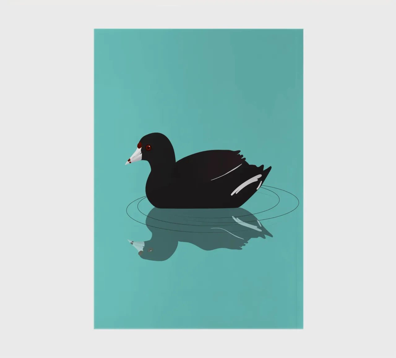 Foulque d'Amérique ou poule de boue carnet de notes de BwiseLizzy