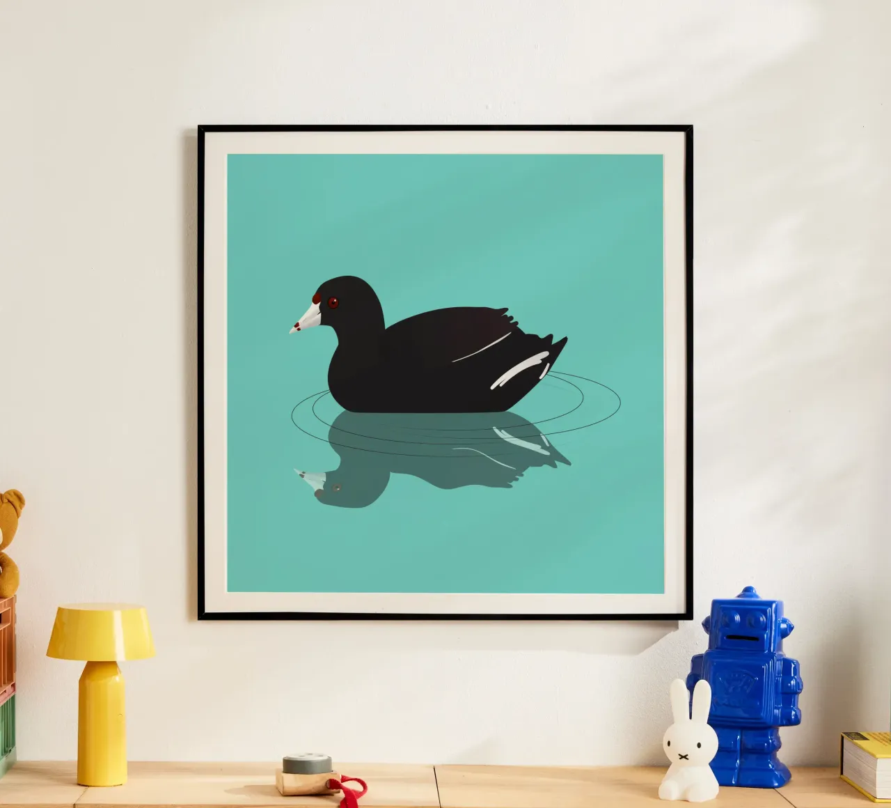 Una folaga americana o una gallina di fango poster da BwiseLizzy