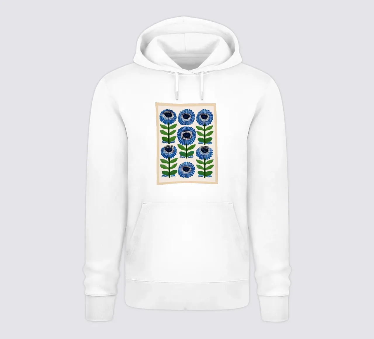 Arazzo Azure Bloom felpa con cappuccio da Sienna Atelier