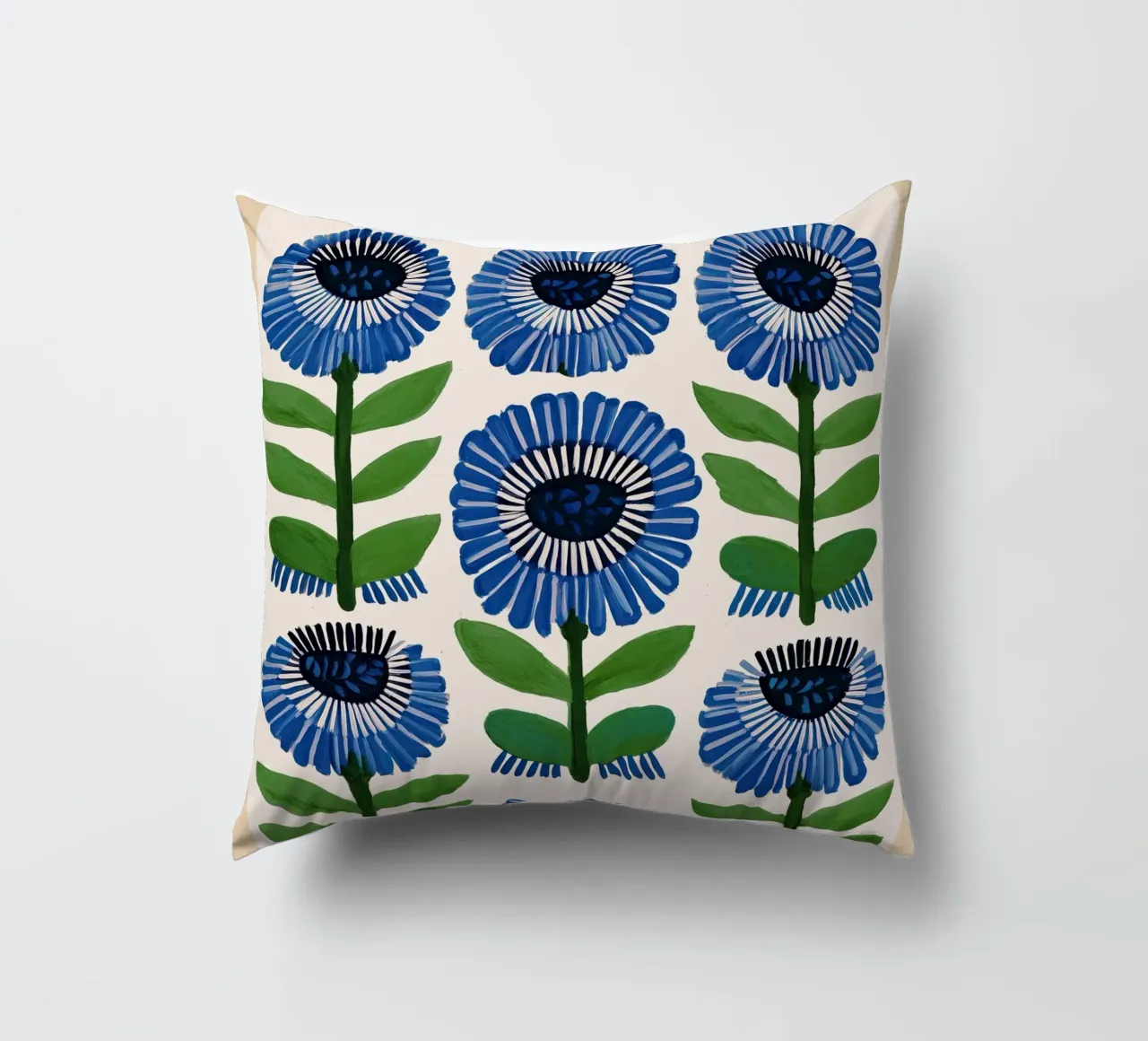 Arazzo Azure Bloom cuscino da Sienna Atelier