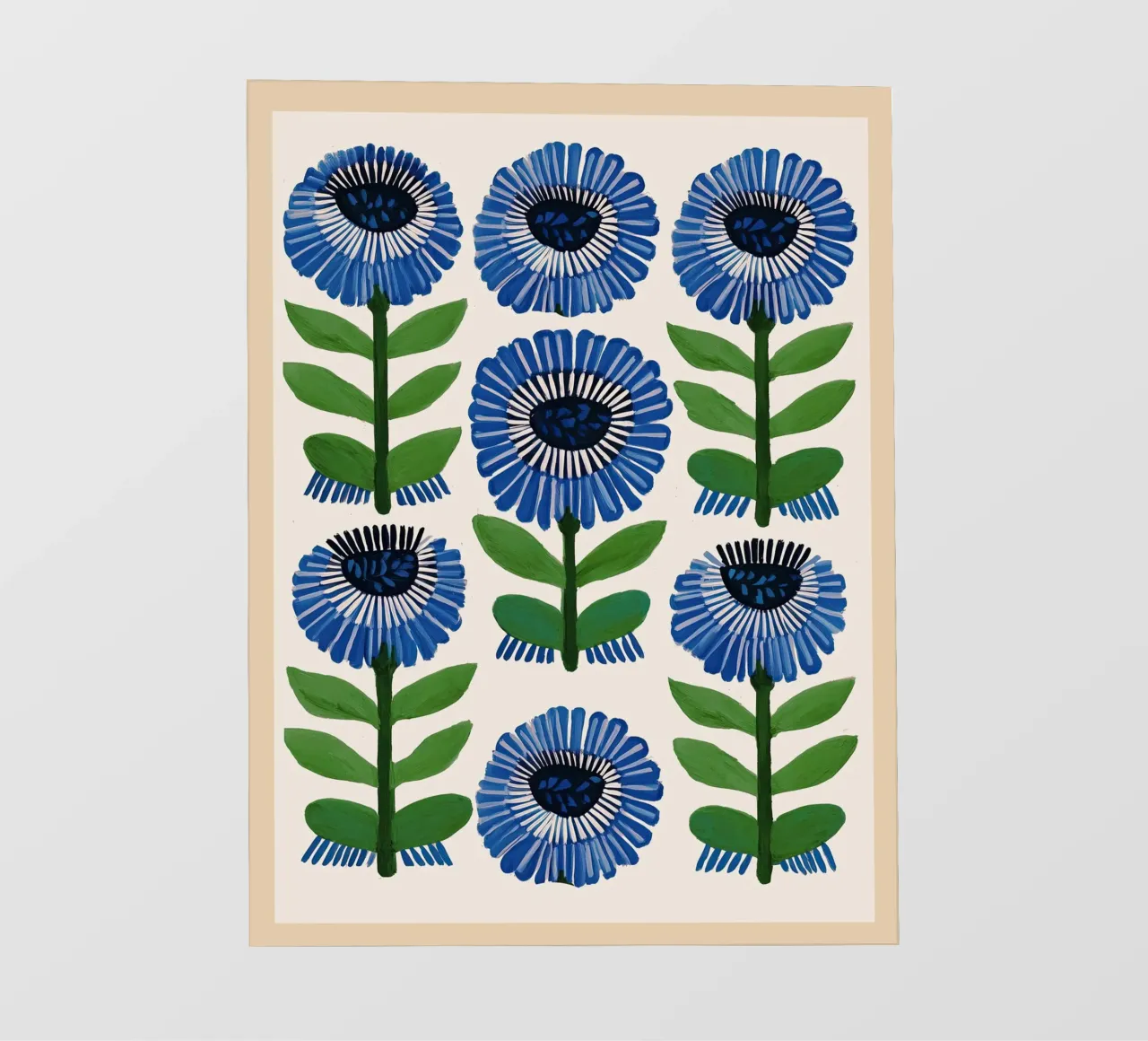 Arazzo Azure Bloom telo in pvc da Sienna Atelier