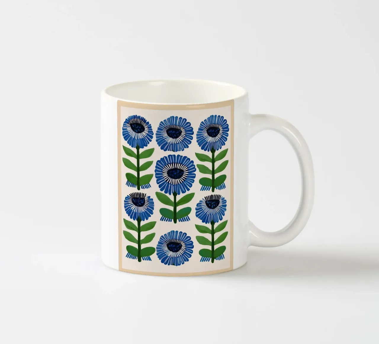 Arazzo Azure Bloom tazza in ceramica da Sienna Atelier