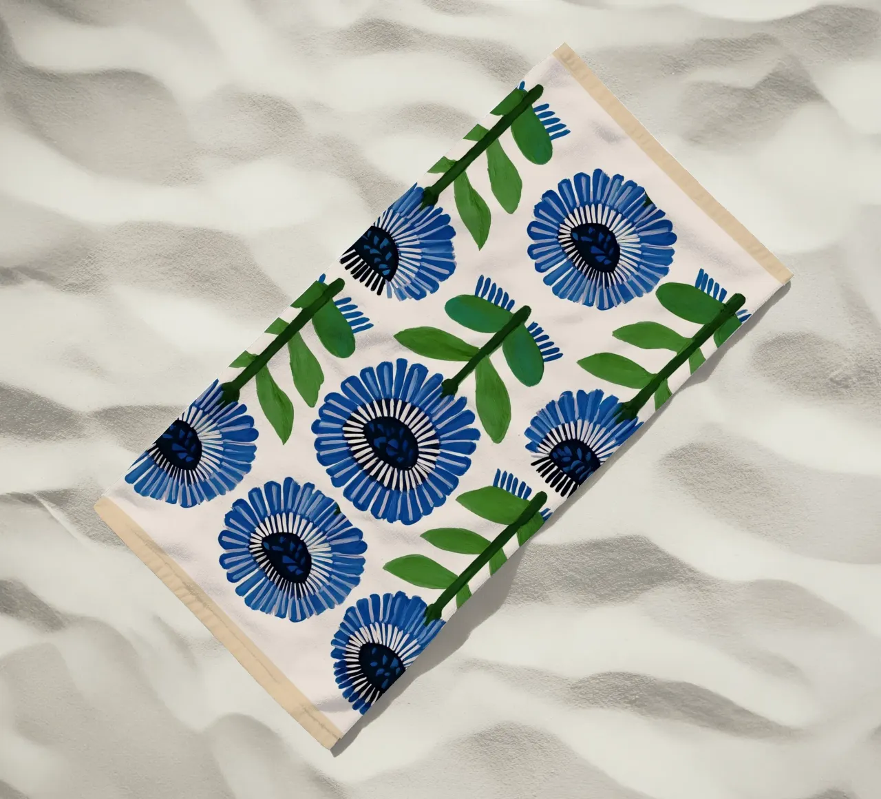 Arazzo Azure Bloom telo mare da Sienna Atelier