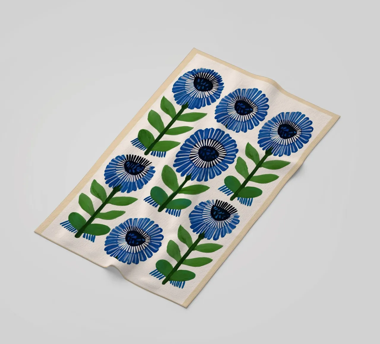 Arazzo Azure Bloom telo mare da Sienna Atelier