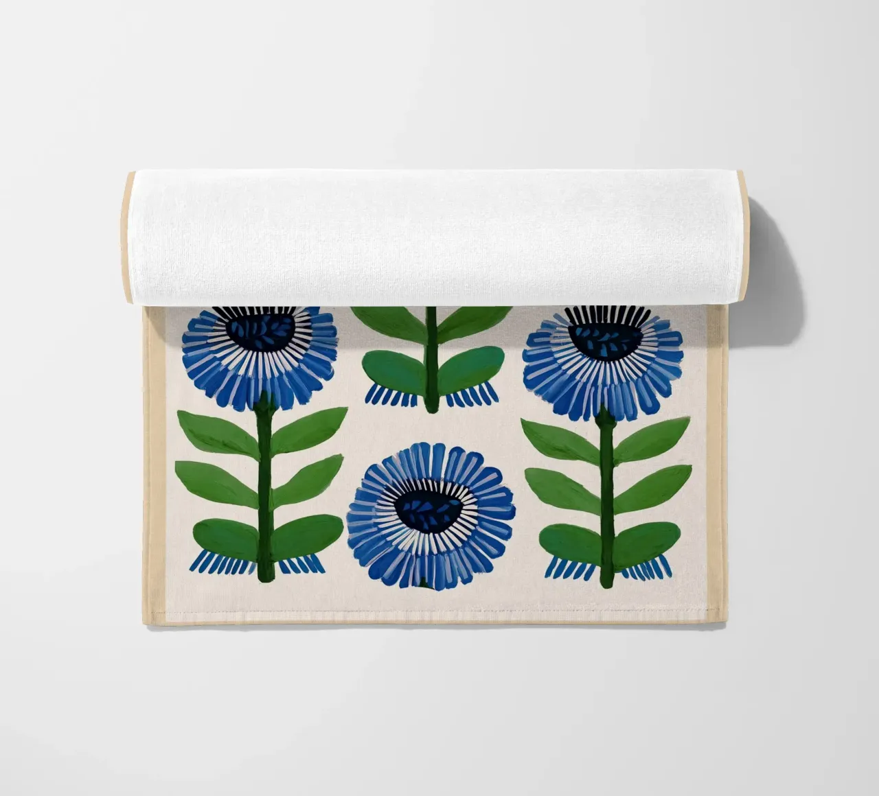 Arazzo Azure Bloom telo mare da Sienna Atelier