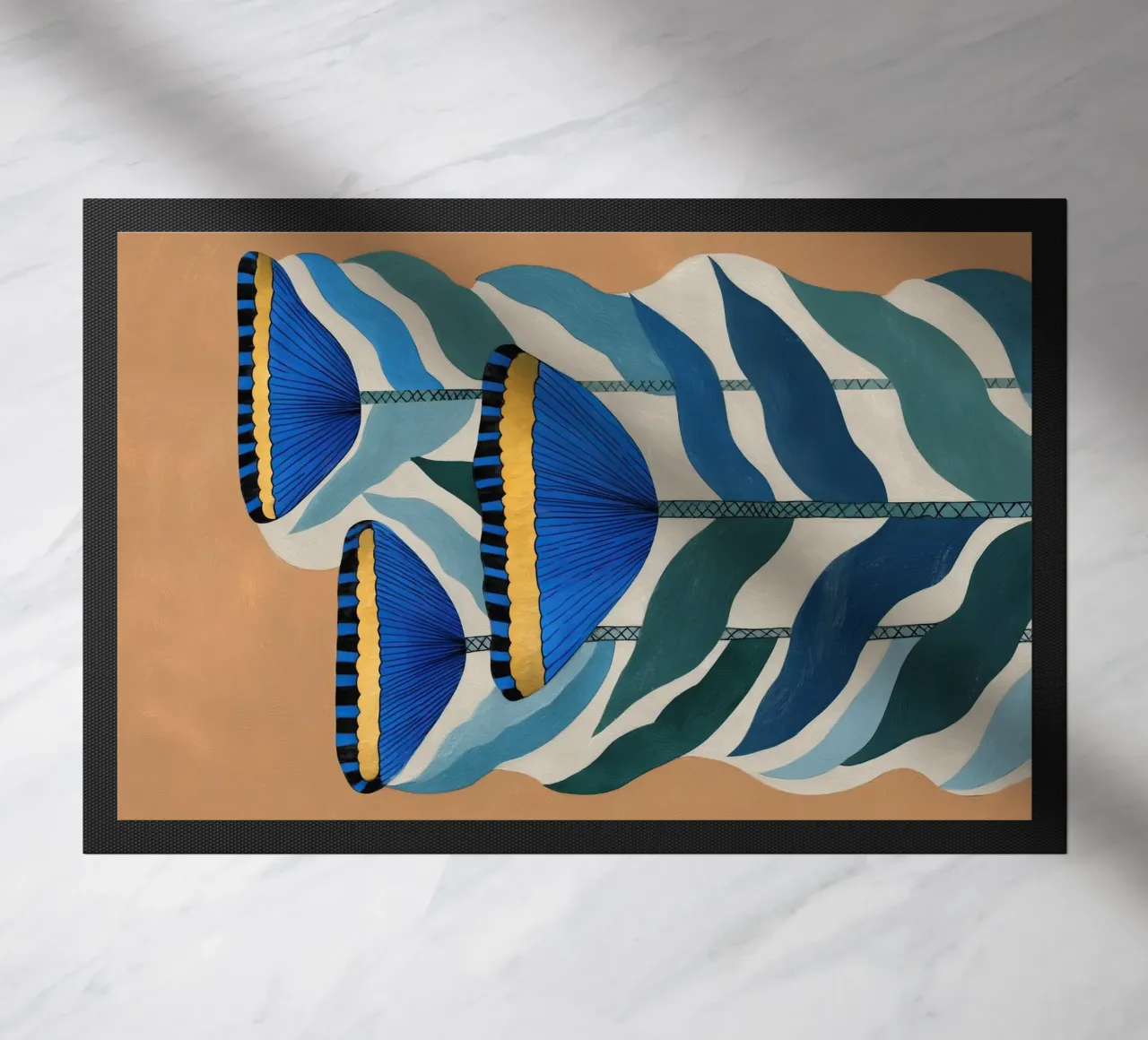 Woestijnblaadjes deurmat van Sienna Atelier