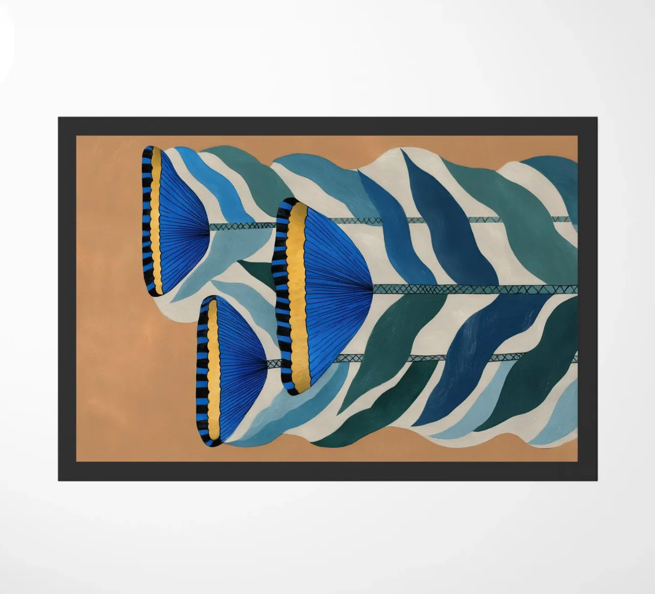 Woestijnblaadjes deurmat van Sienna Atelier