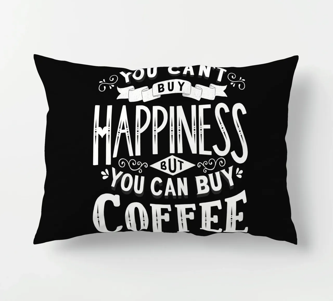 Detto del caffè. Felicità. Lavagna cuscino da CalliLetters