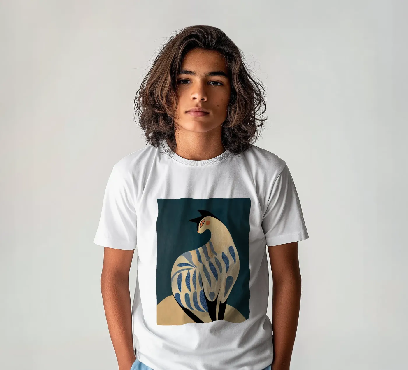 De kat kinder t-shirt van Sienna Atelier